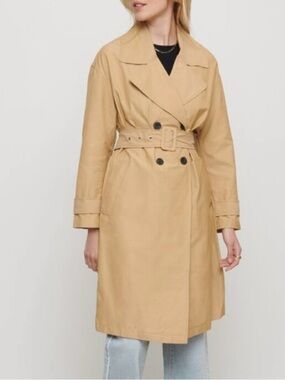Dynamite Beige Trench Coat with Belt